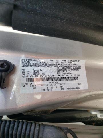 Photo 10 from auction – 2012 FORD FOCUS S with VIN 1FAHP3E21CL310550