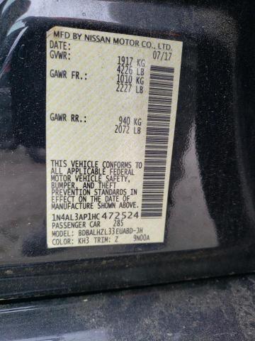 Photo 10 from auction – 2017 NISSAN ALTIMA 2.5 with VIN 1N4AL3AP1HC472524