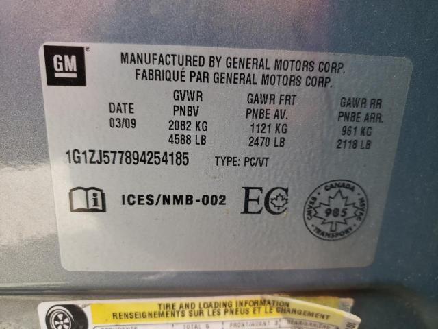 Photo 10 from auction – 2009 CHEVROLET MALIBU 2LT with VIN 1G1ZJ577894254185