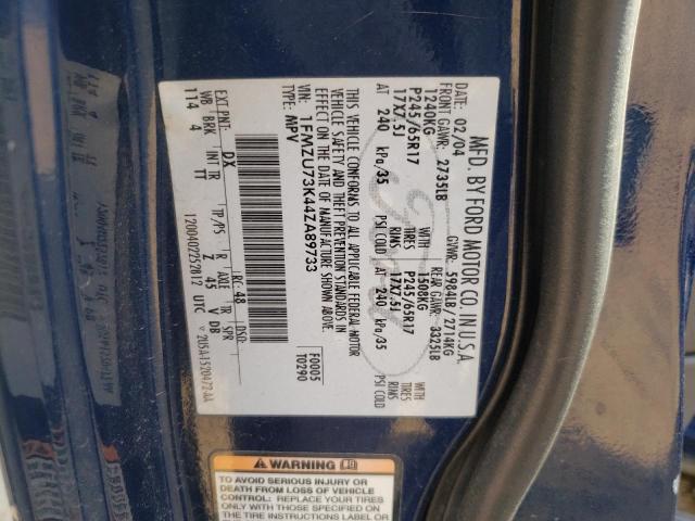 Photo 10 from auction – 2004 FORD EXPLORER X with VIN 1FMZU73K44ZA89733