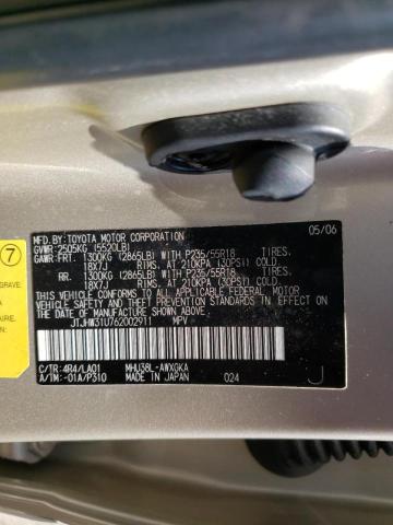 Photo 10 from auction – 2006 LEXUS RX 400 with VIN JTJHW31U762002911