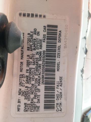 Photo 10 from auction – 2008 TOYOTA COROLLA CE with VIN 1NXBR32E68Z955099