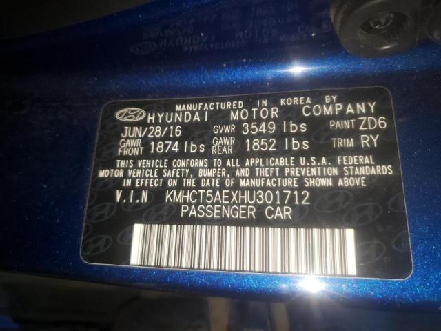 Photo 10 from auction – 2017 HYUNDAI ACCENT SE with VIN KMHCT5AEXHU301712