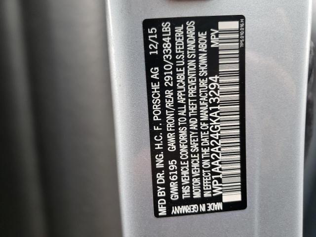 Photo 10 from auction – 2016 PORSCHE CAYENNE with VIN WP1AA2A24GKA13294
