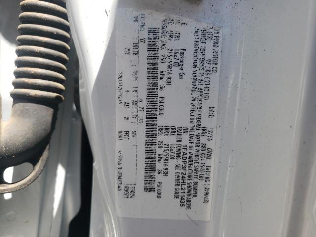 Photo 10 from auction – 2017 FORD FOCUS SE with VIN 1FADP3F24HL211435
