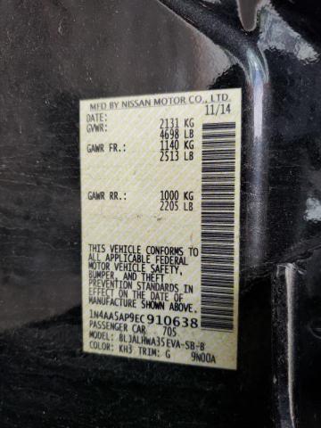 Photo 10 from auction – 2014 NISSAN MAXIMA S with VIN 1N4AA5AP9EC910638