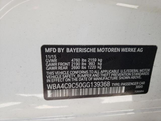 Photo 10 from auction – 2016 BMW 428 XI GRA with VIN WBA4C9C50GG139368