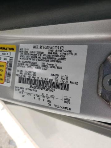 Photo 10 from auction – 2015 FORD FUSION SE with VIN 3FA6P0H78FR202607