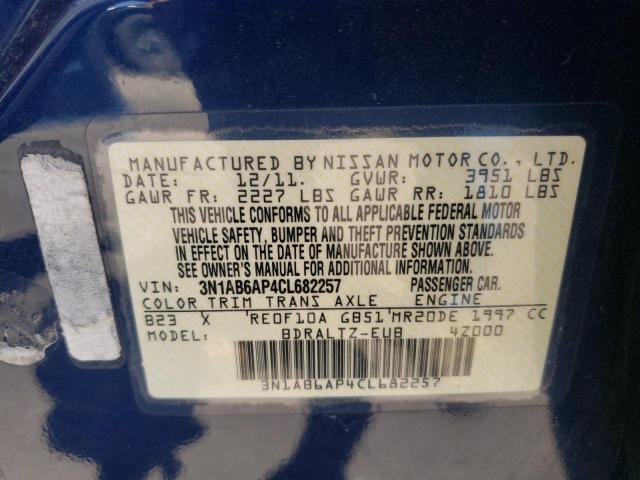 Photo 10 from auction – 2012 NISSAN SENTRA 2.0 with VIN 3N1AB6AP4CL682257