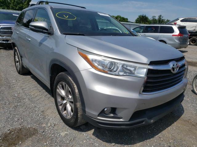 TOYOTA HIGHLANDER 2015 with VIN 5TDBKRFH3FS084549 - Photo from auction