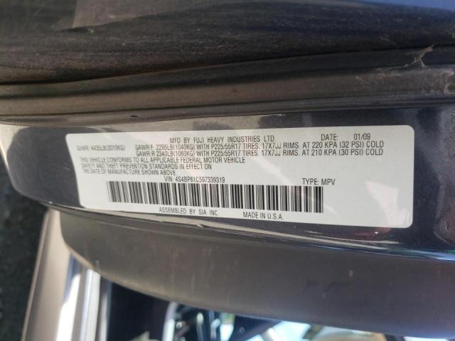 Photo 10 from auction – 2009 SUBARU OUTBACK 2. with VIN 4S4BP61C597339319