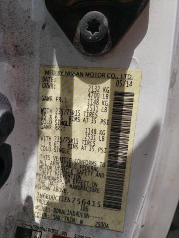 Photo 10 from auction – 2014 NISSAN FRONTIER S with VIN 1N6BD0CT1EN756415