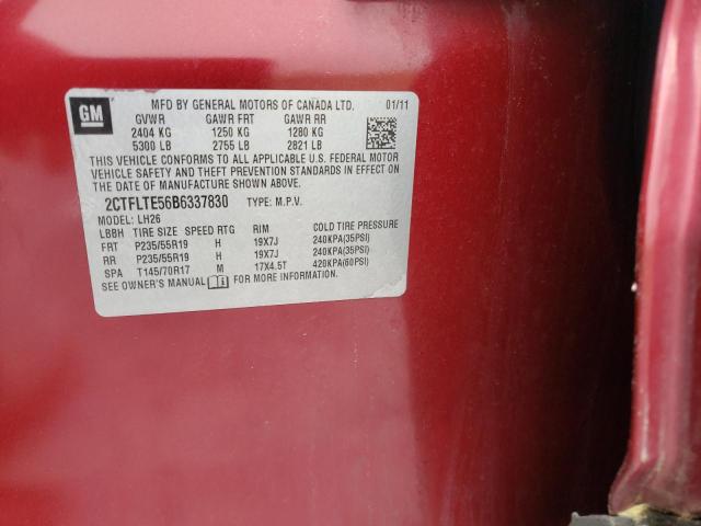 Photo 10 from auction – 2011 GMC TERRAIN SL with VIN 2CTFLTE56B6337830