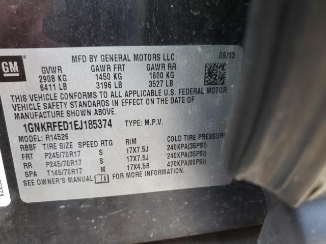 Photo 10 from auction – 2014 CHEVROLET TRAVERSE L with VIN 1GNKRFED1EJ185374