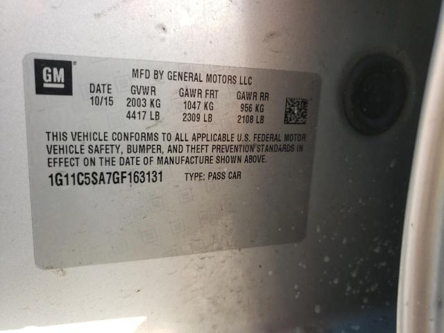 Photo 10 from auction – 2016 CHEVROLET MALIBU LIM with VIN 1G11C5SA7GF163131