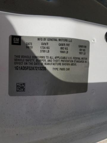 Photo 10 from auction – 2010 CHEVROLET COBALT 1LT with VIN 1G1AD5F52A7213235