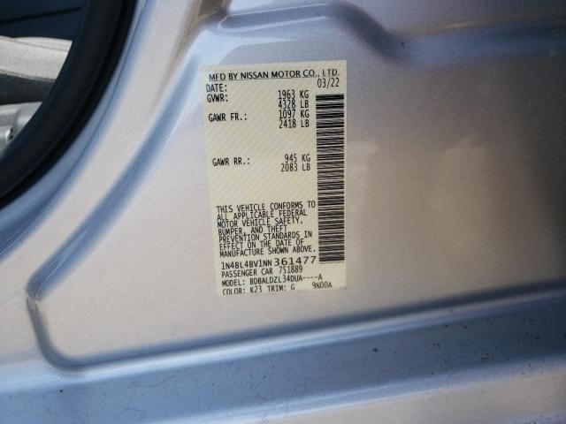 Photo 10 from auction – 2022 NISSAN ALTIMA S with VIN 1N4BL4BV1NN361477