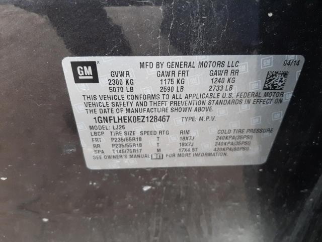 Photo 10 from auction – 2014 CHEVROLET EQUINOX LT with VIN 1GNFLHEK0EZ128467