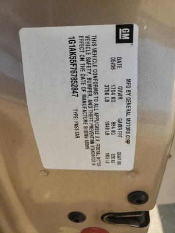 Photo 10 from auction – 2006 CHEVROLET COBALT LS with VIN 1G1AK55F767852847