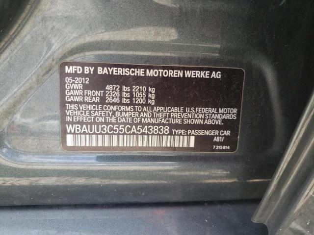 Photo 10 from auction – 2012 BMW 328 XI with VIN WBAUU3C55CA543838