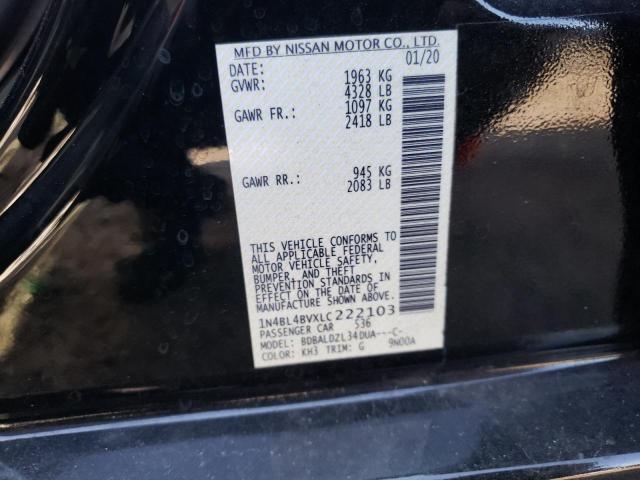 Photo 10 from auction – 2020 NISSAN ALTIMA S with VIN 1N4BL4BVXLC222103