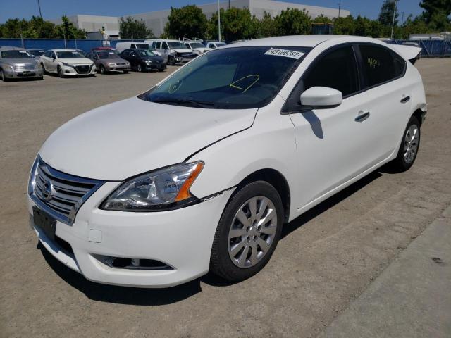 Photo 2 from auction – 2015 NISSAN SENTRA S with VIN 3N1AB7AP1FL649033