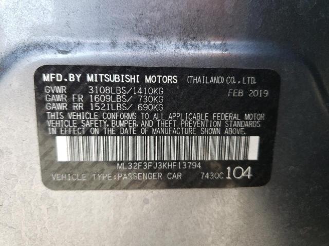 Photo 10 from auction – 2019 MITSUBISHI MIRAGE G4 with VIN ML32F3FJ3KHF13794