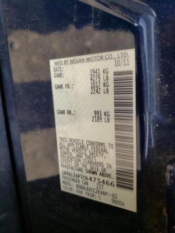 Photo 10 from auction – 2012 NISSAN ALTIMA BAS with VIN 1N4AL2AP7CN475466
