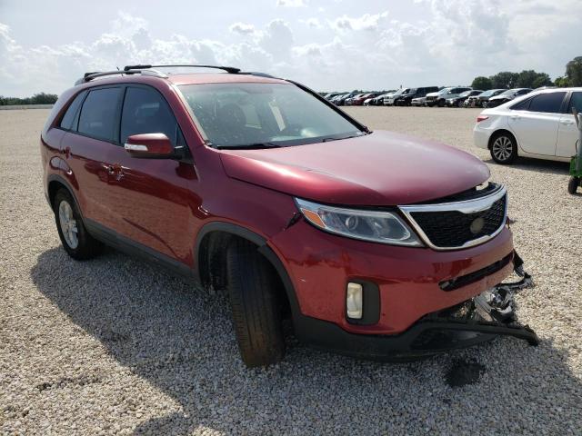 KIA SORENTO LX 2014 with VIN 5XYKT4A67EG448425 - Photo from auction