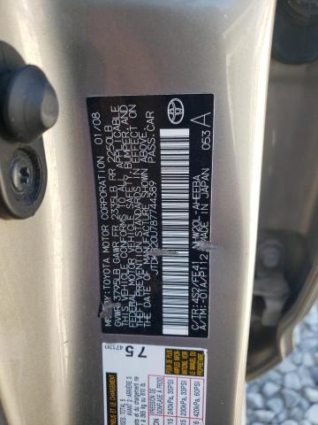 Photo 10 from auction – 2008 TOYOTA PRIUS with VIN JTDKB20U787744389