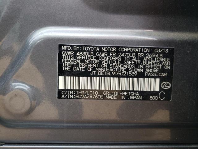 Photo 10 from auction – 2013 LEXUS GS 350 with VIN JTHBE1BL9D5021539