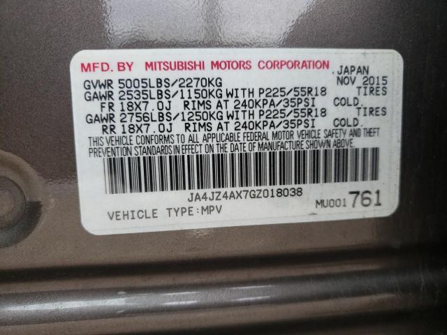 Photo 10 from auction – 2016 MITSUBISHI OUTLANDER with VIN JA4JZ4AX7GZ018038