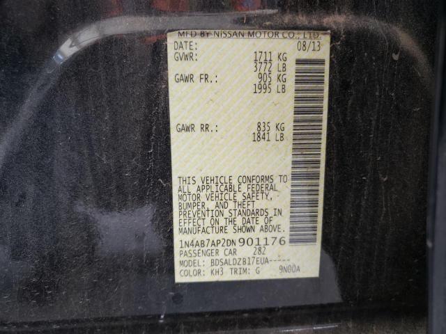 Photo 10 from auction – 2013 NISSAN SENTRA S with VIN 1N4AB7AP2DN901176