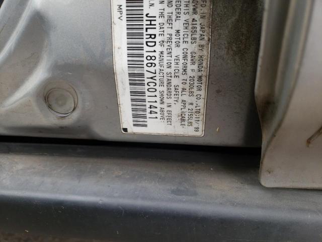 Photo 10 from auction – 2000 HONDA CR-V EX with VIN JHLRD1867YC011441