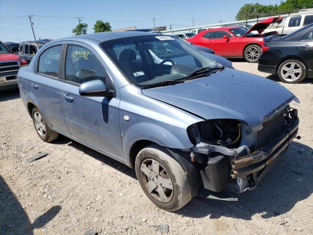 CHEVROLET AVEO BASE 2007 with VIN KL1TD56667B113970 - Photo from auction