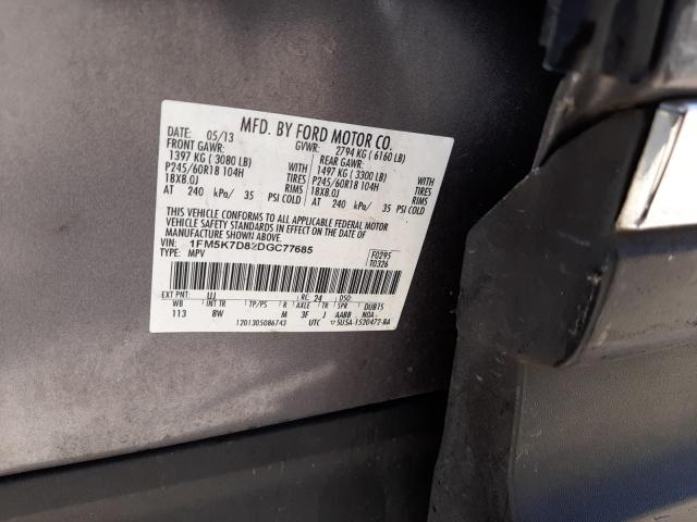 Photo 10 from auction – 2013 FORD EXPLORER X with VIN 1FM5K7D82DGC77685