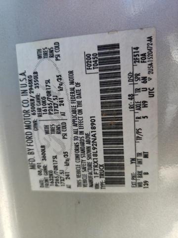 Photo 10 from auction – 2002 FORD F150 with VIN 1FTRX18L92NA18901