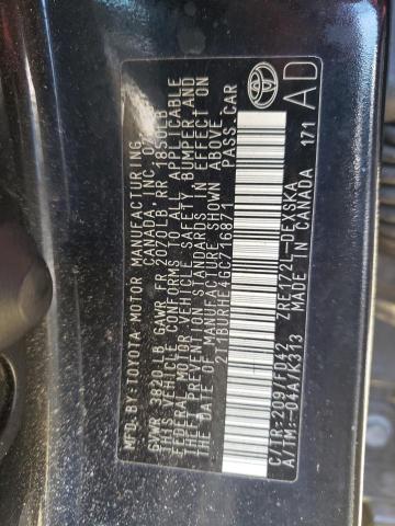 Photo 10 from auction – 2016 TOYOTA COROLLA L with VIN 2T1BURHE4GC716871