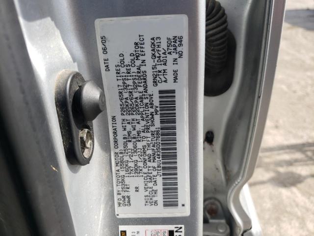 Photo 10 from auction – 2005 TOYOTA 4RUNNER SR with VIN JTEBU14R350076861