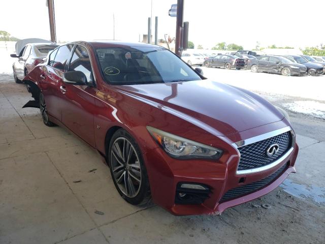 INFINITI Q50 BASE 2014 with VIN JN1BV7APXEM692298 - Photo from auction