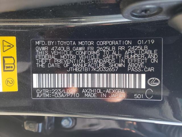 Photo 10 from auction – 2019 LEXUS ES 300H with VIN JTHB21B17K2032657