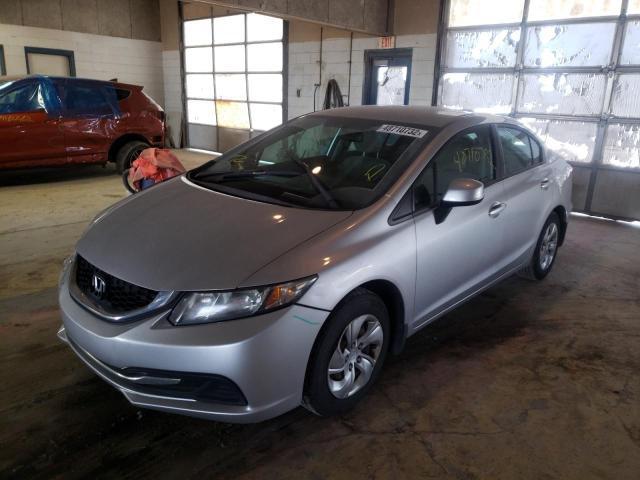Photo 2 from auction – 2013 HONDA CIVIC LX with VIN 19XFB2F54DE052876