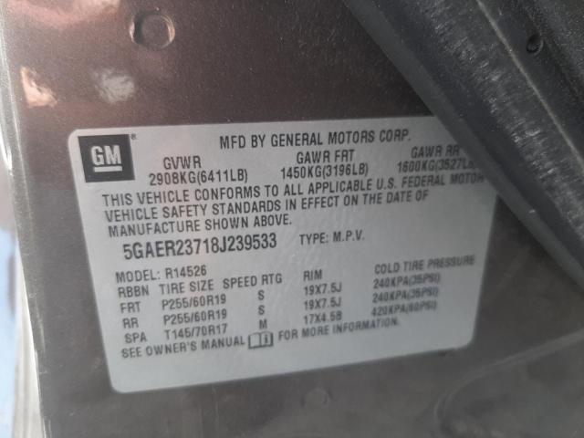 Photo 10 from auction – 2008 BUICK ENCLAVE CX with VIN 5GAER23718J239533
