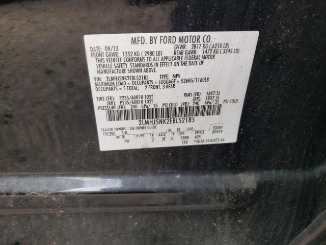 Photo 10 from auction – 2014 LINCOLN MKT with VIN 2LMHJ5NK2EBL52185