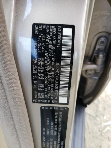 Photo 10 from auction – 1998 MERCEDES-BENZ E 320 4MAT with VIN WDBJF82F0WX004230