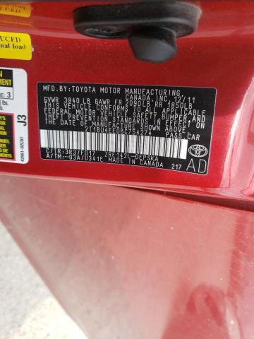 Photo 10 from auction – 2011 TOYOTA COROLLA BA with VIN 2T1BU4EE0BC754274