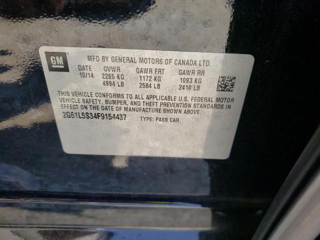Photo 10 from auction – 2015 CADILLAC XTS with VIN 2G61L5S34F9154437