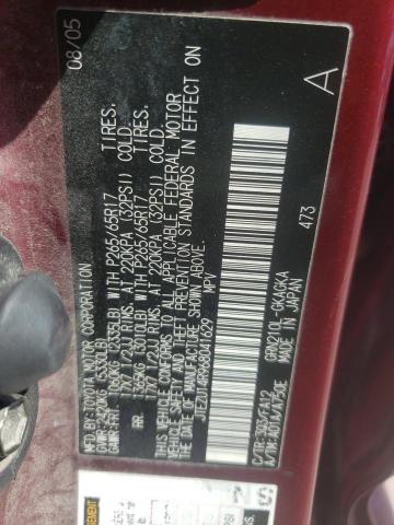 Photo 10 from auction – 2006 TOYOTA 4RUNNER SR with VIN JTEZU14R968041629