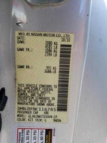 Photo 10 from auction – 2011 NISSAN ALTIMA SR with VIN 1N4BL2EP3BC116785
