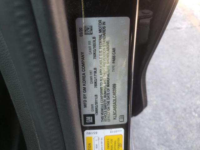 Photo 10 from auction – 2020 CHEVROLET SPARK LS with VIN KL8CA6SA3LC463569